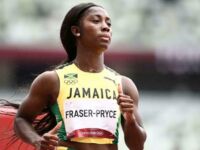 World/Jamaican Sprinter Shelly-Ann Fraser Finishes In Second Place