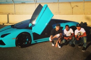 Chris-Brown-blue-Lamborghini