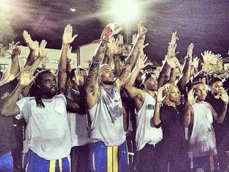 Chris Brown, Trey Songz, Nelly & More Protest Micheal Brown Shooting (VIDEO)