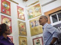 Barack Obama tours Bob Marley Museum