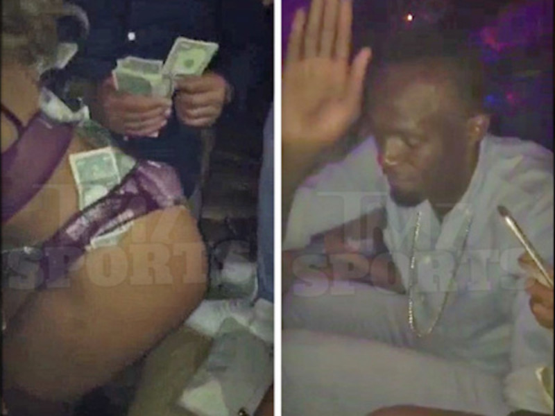 Usain Bolt Drops $5,000 And Get A Handful Of Strippers In Miami