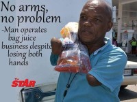 Jamaican Man with no hands operates successful juice business