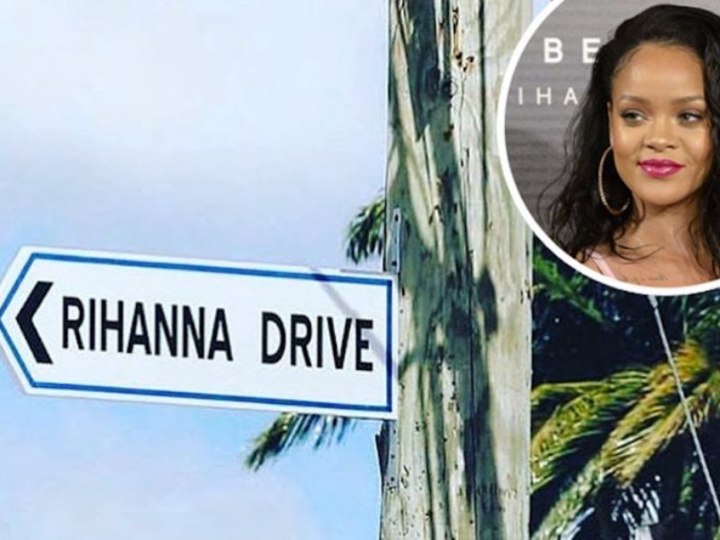 RIHANNA ATTENDS UNVEILING OF HER STREET IN BARBADOS (WELCOME TO RIHANNA DRIVE)
