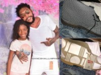 Vybz Kartel shows off his Christmas Clarks collection and his daugther