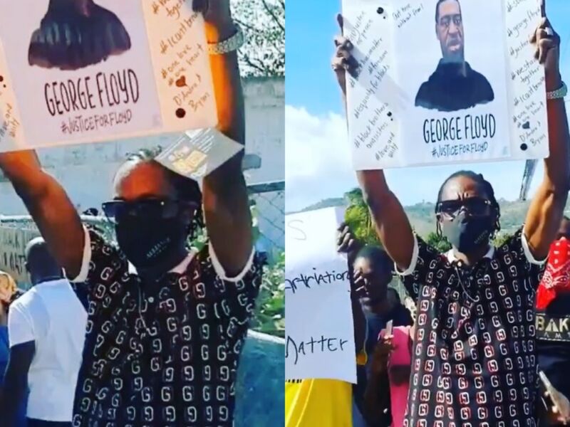 Dancehall Giant Bounty Killer, Konshens Join Protestors In Jamaica For George Floyd