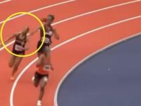 Athlete Suffers Head Concussion After Being Struck with Baton During Race (Video)