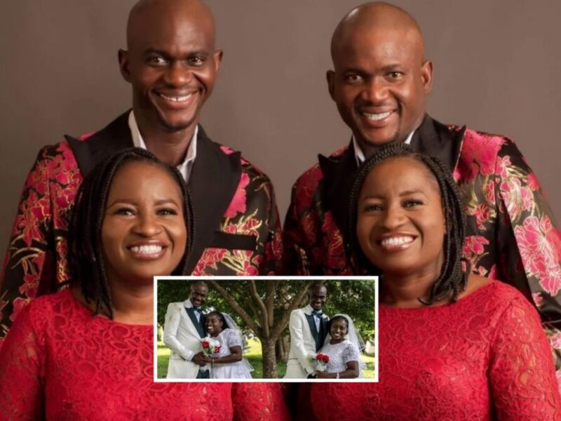 Twin Brothers Marry Twin Sisters in Rare Double Wedding in Nigeria